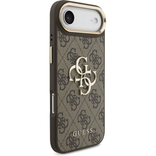 Guess PU Leather 4G Metal Logo Gold Frame kryt iPhone Air hnedý - Puzdra - Obrázok 374b84e66e8745c7858fde686362870e
