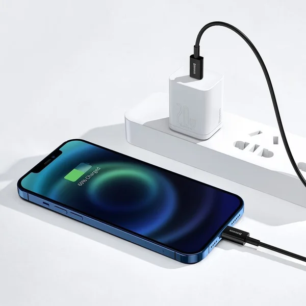 Baseus Superior USB-C/Lightning napájací kábel 20W 1m čierny - Káble a redukcie - Obrázok 376E300401