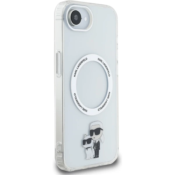 Karl Lagerfeld IML Karl a Choupette MagSafe kryt iPhone 17e/16e priehľadný - Puzdra - Obrázok 377e7aee269c48958605289e4b5a3607