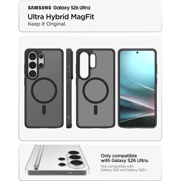Spigen Ultra Hybrid MagSafe kryt Samsung Galaxy S26 Ultra čierny - Puzdra - Obrázok 3789558b1c704a74891d4aef19220d2d