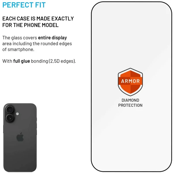 FIXED Armor 2,5D sklo s Anti-dust a AR vrstvou Apple iPhone 17 čierne - Ochranné fólie a sklo - Obrázok 37927e8f04094cdd9dd6c2f6d3ecd1e2