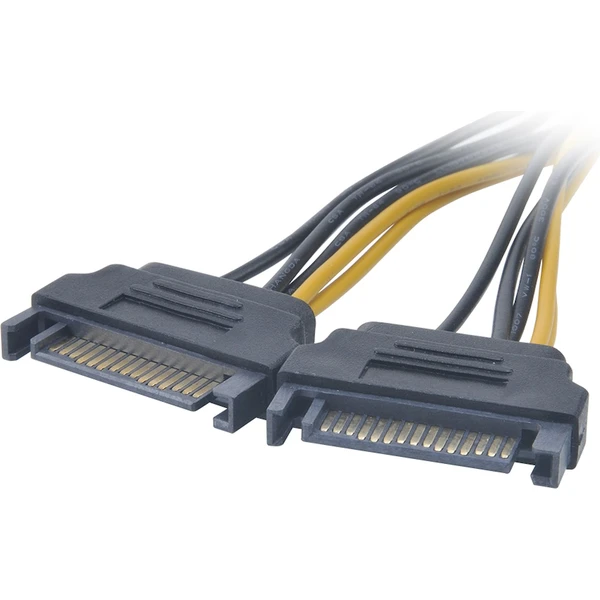 Akasa SATA adaptér 2 x SATA na 6pin PCIe - Káble a redukcie - Hlavný obrázok