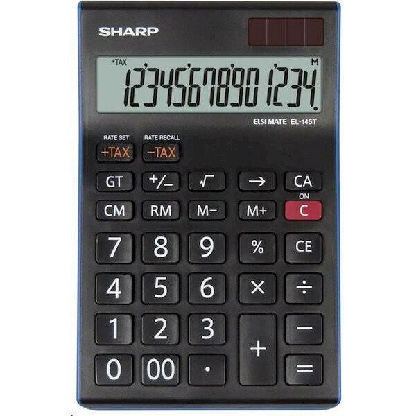 Sharp EL145TBL kalkulačka čierna