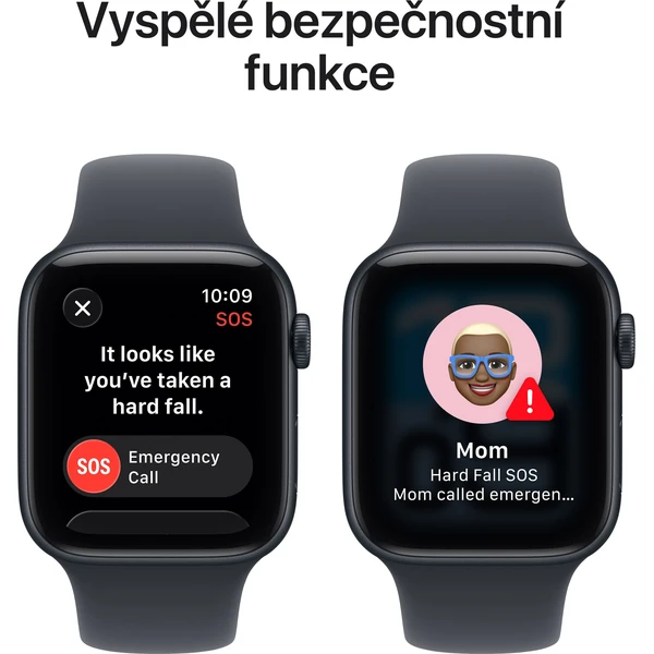 Apple Watch SE 3 (2025) Cellular 40mm Temne atramentový hliník s atramentovým športovým remienkom S/ - Inteligentné hodinky - Obrázok 37PH000K01