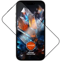FIXED Armor prémiové tvrdené sklo s aplikátorom Apple iPhone 15 Plus čierne - Ochranné fólie a sklo