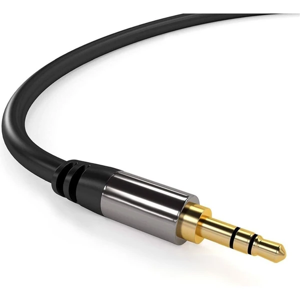 PremiumCord HQ 3,5mm/3,5mm kábel 3m čierny - Káble a redukcie - Obrázok 37UU000501