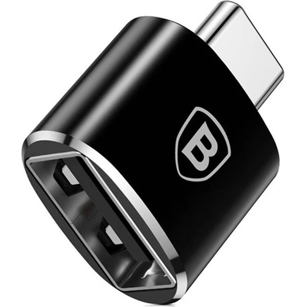 Baseus Adaptér z USB-A na USB-C čierny - Redukcie - Hlavný obrázok