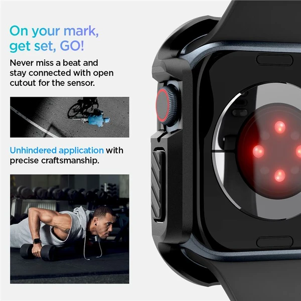 Spigen Tough Armor puzdro Apple Watch 10/11 (46mm) čierne - Puzdra - Obrázok 37fcd16f9214433bbd4d0fe4d1dc0d16