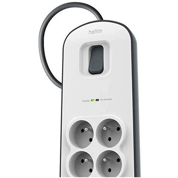Belkin prepäťová ochrana BSV804, 8 zásuviek, 2xUSB/2.4A, 2m - Prepäťové ochrany - Obrázok 381L100301