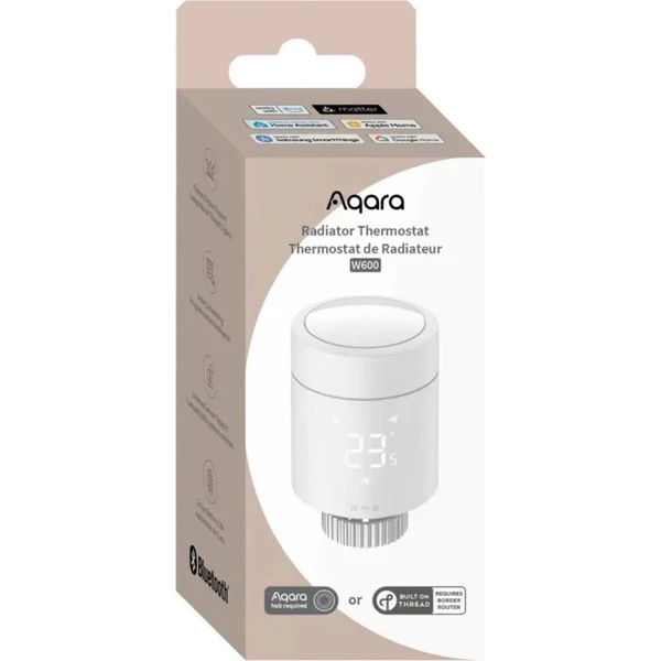 AQARA W600 Zigbee a Thread radiátorová hlavica biela - Termostaty - Obrázok 381M000K01