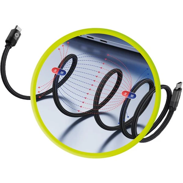 Mobile Origin Magnetic Patented Original Cable USB-C to USB-C 1m, black - Káble - Obrázok 381ba1286d674351a1151533925fcb3a