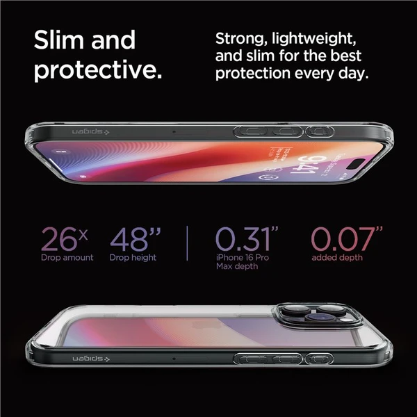 Spigen Ultra Hybrid kryt iPhone 16 Pro Max space crystal - Puzdra - Obrázok 38210e3dcf7a40c3bea246006b4ac80d