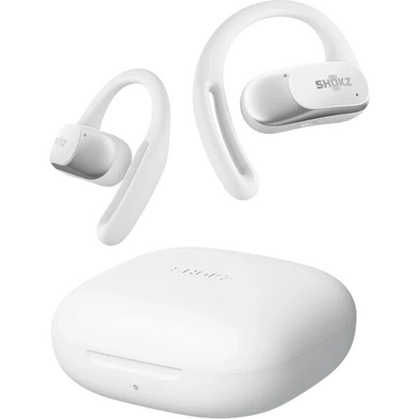 Shokz OpenFit Air Bluetooth slúchadlá biela