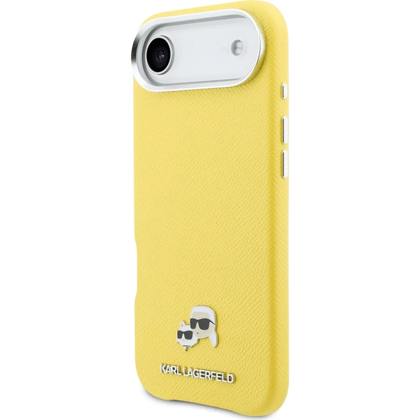Karl Lagerfeld PU Karl and Choupette Hlavy Kolíky MagSafe kryt iPhone Air žltý - Puzdra - Obrázok 384c14c109f74628baaaca682f0b3db6