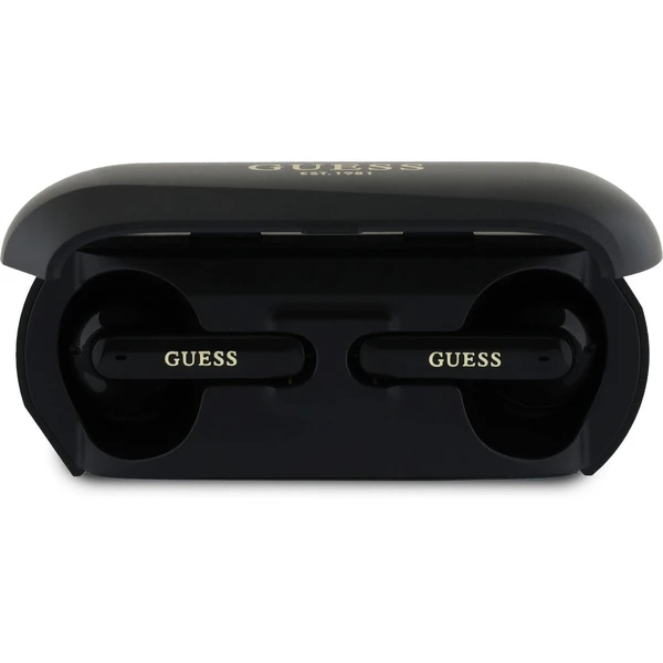 Guess Elongated Metallic ENC TWS bezdrôtové slúchadlá čierna - Slúchadlá - Obrázok 384f9c7baccd497693b0af683e47ebfc