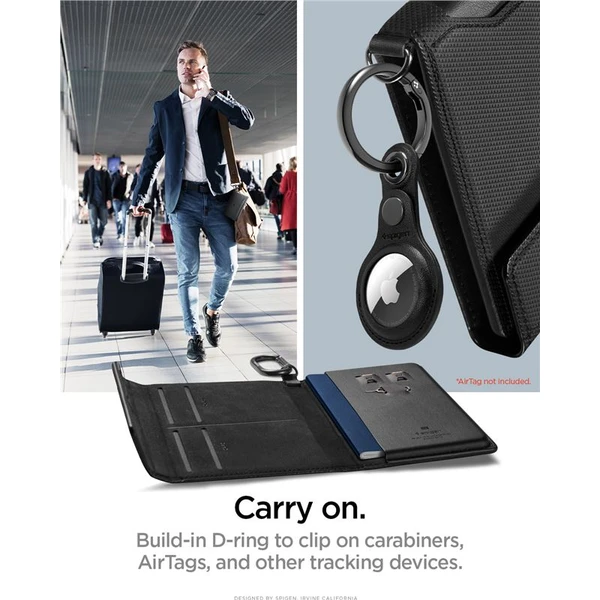 Spigen Universal Passport Holder puzdro na cestovné doklady čierne - Puzdra - Obrázok 3865b4da89264788b49f649f655648bf