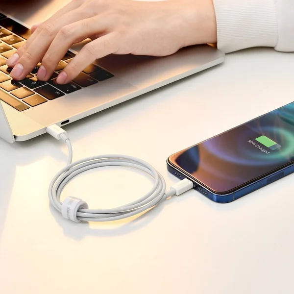 Baseus Superior USB-A/Lightning napájací kábel 1m biely - Káble a redukcie - Obrázok 386E300401