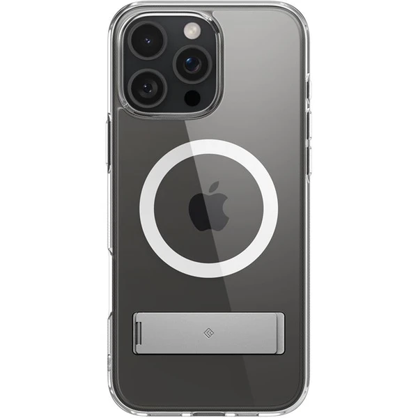 Spigen Caseology Capella MagSafe Kickstand kryt iPhone 16 Pro Max clear white silver - Puzdra - Obrázok 3884c444cb5b4089b1488ff59076bf41