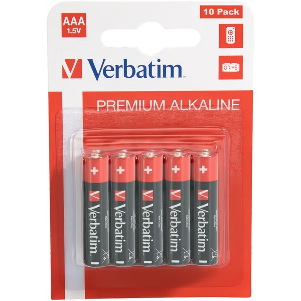 Verbatim AAA alkalické batérie LR3 10x - Batérie - Hlavný obrázok