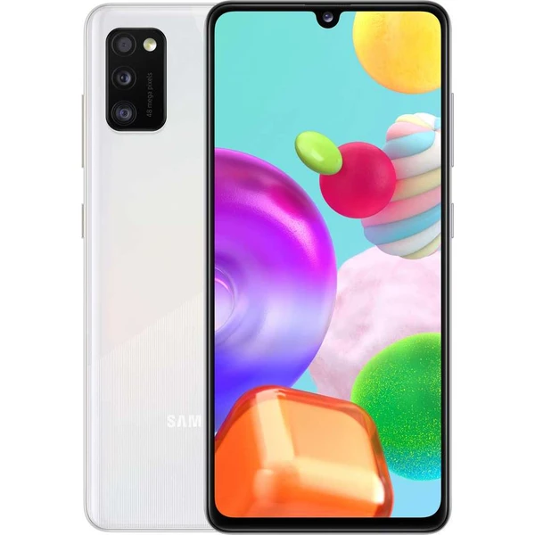 Samsung Galaxy A41 Dual SIM biely - Mobilné telefóny - Hlavný obrázok