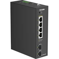 D link 6-portový Gigabitový priemyselný PoE+ nespravovaný switch - Switche