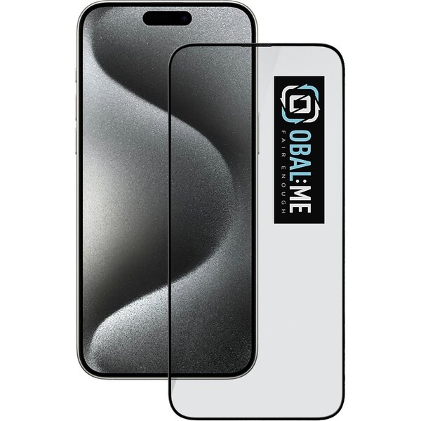 E-shop Obal:Me 5D Tvrdené sklo Apple iPhone 15 Pro Max čierne