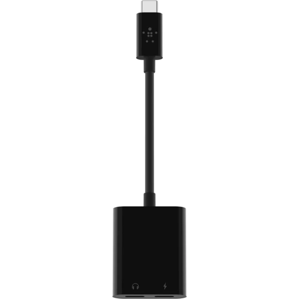Belkin CONNECT USB-C audio/napájací adaptér čierny - USB huby - Obrázok 38VN300301