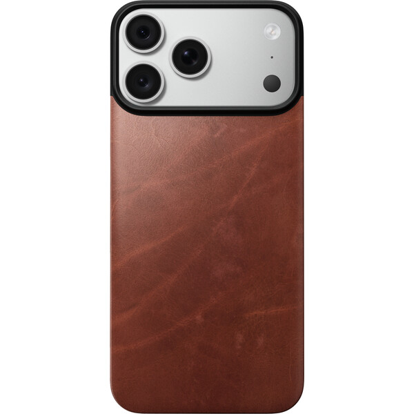 Nomad Magnetic Leather Back (Horween) MagSafe kožený kryt iPhone 17 Pro Max/18 Pro Max Olde Dublin - Puzdra - Obrázok 38ac07af65b84224ae7d4a169a33ffeb