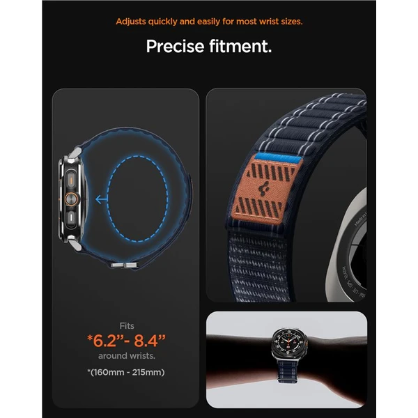 Spigen Fabric Band remienok (hook-and-loop) Samsung Galaxy Watch Ultra 47mm námornícka modrá - Remienky - Obrázok 38cad5e219554eb1a2ceabe53d22097c