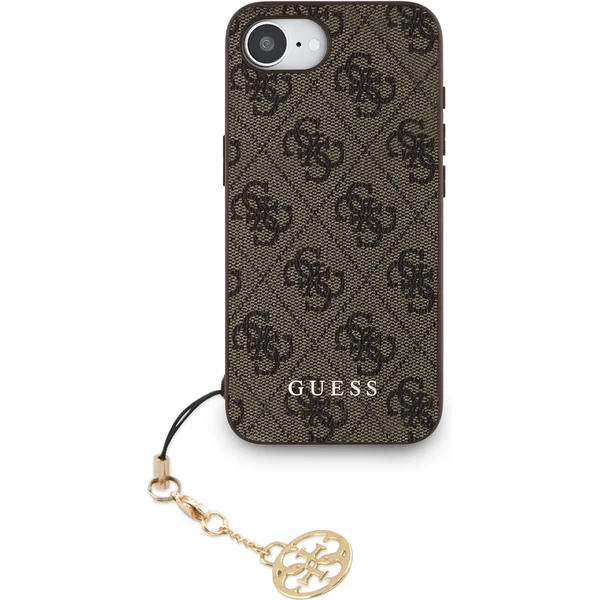 Guess 4G Charm kryt iPhone 17e/16e hnedý - Puzdra - Obrázok 38eb8c37bafc4256b2601f3b42b7c682