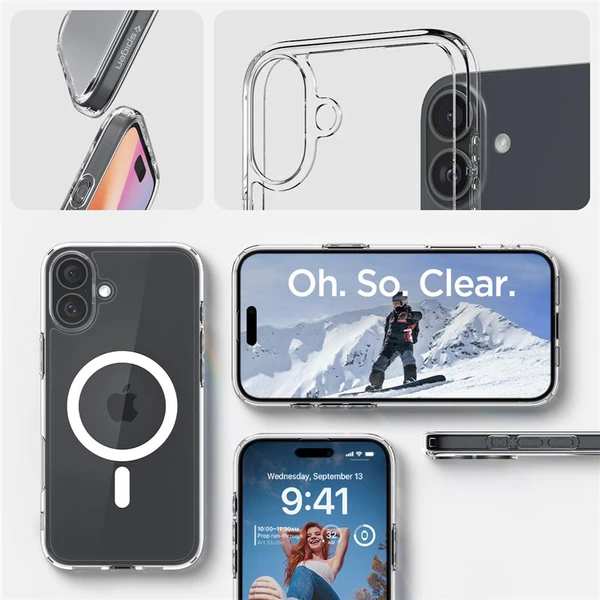 Spigen Ultra Hybrid MagSafe kryt iPhone 16 white - Puzdra - Obrázok 38edf0af039644a2b620cf25a908e310
