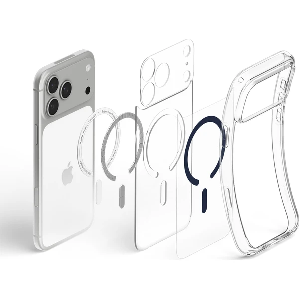 Spigen Ultra Hybrid MagSafe kryt iPhone 18 Pro/17 Pro priehľadná tmavomodrá - Puzdra - Obrázok 38ef642005bb4da5a0318fe07e5f638f