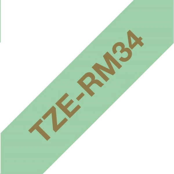Brother TZe-RM34 textilná páska zlatá na zelenom 12 mm - Pásky pre štítkovače - Obrázok 38f89f173059400e9229c36f368addaa
