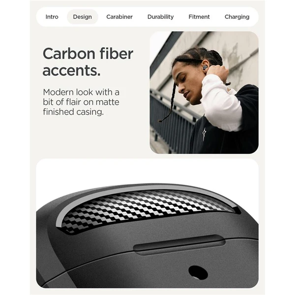 Spigen Rugged Armor puzdro Google Pixel Buds 2a matne čierne - Puzdra - Obrázok 394edab5f6554eb3886ed8c853f20b7e