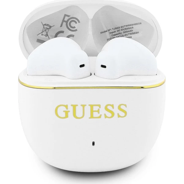 Guess Gold Line Glossy Classic Logo TWS Bezdrôtové Slúchadlá White - Slúchadlá - Obrázok 3973c83e52cf4c14830cb549733dcecb