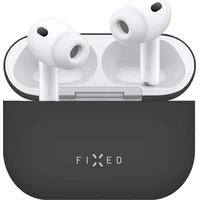 FIXED Hodvábne silikónové púzdro pre Apple AirPods Pro 3 čierne - Puzdra