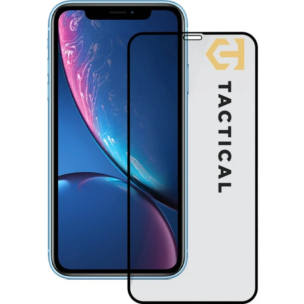 Tactical Glass Shield 5D sklo pre iPhone 11/XR čierne - Ochranné fólie a sklo - Hlavný obrázok