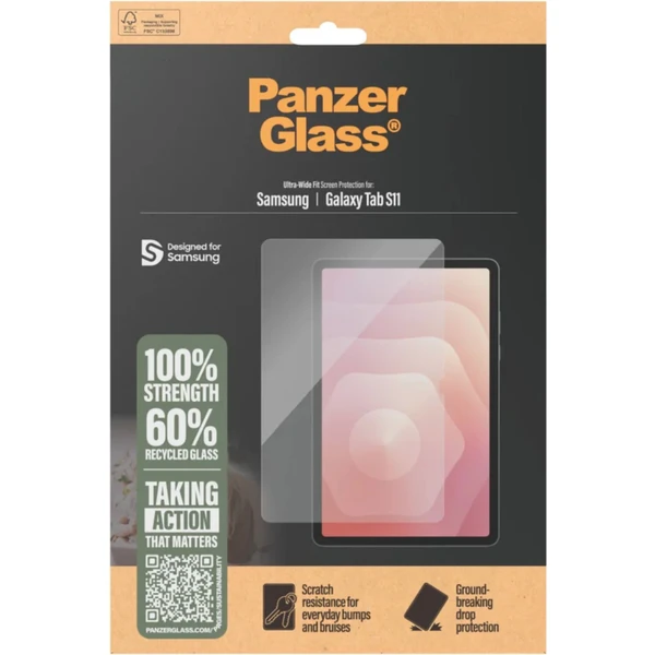 PanzerGlass® Ultra-Wide Fit sklo Samsung Galaxy Tab S11 číre - Ochranné fólie a sklo - Obrázok 39OI000K01