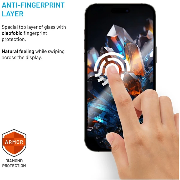 FIXED Armor 2,5D sklo s Anti-dust a AR vrstvou Apple iPhone 15/16 - Ochranné fólie a sklo - Obrázok 39b123deaccc47a7b517277cb6feeb0c