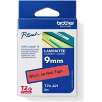 Brother TZe-421 páska čierna na červenom 9 mm - Pásky pre štítkovače