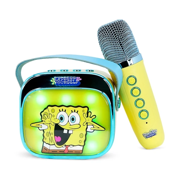 LED Karaoke reproduktor s mikrofónom OTL - SpongeBob PopSing - Mikrofóny - Hlavný obrázok