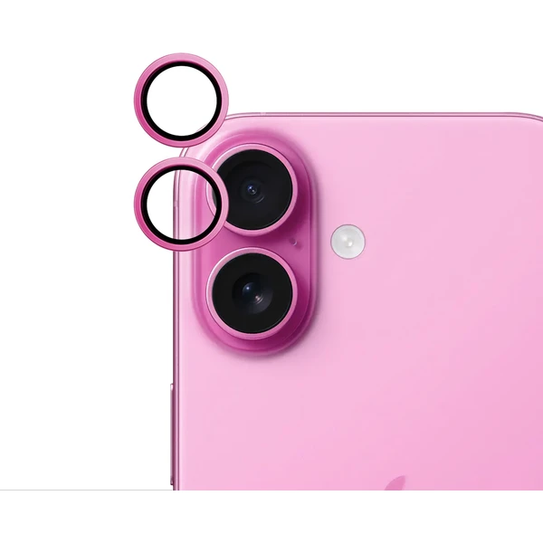 iWant ochrana šošoviek na kameru Apple iPhone 16/16 Plus ružová - Ochranné fólie a sklo - Hlavný obrázok