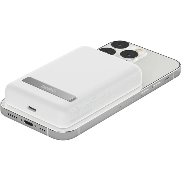 Belkin BoostCharge MagSafe powerbanka so stojanom (5000mAh) biela - Powerbanky - Obrázok 3AD0000L01
