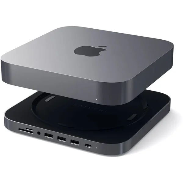 Satechi Aluminium TYPE-C Stand and Hub for Mac Mini - Space Gray - USB huby - Obrázok 3AL2700301