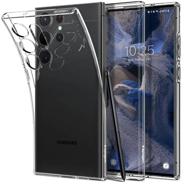 Spigen Liquid Crystal kryt Samsung Galaxy S23 Ultra číry - Puzdra - Hlavný obrázok
