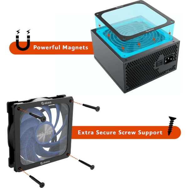 Akasa 140mm Strong Magnetic PC Fan Filter - Prachové filtre a mriežky - Obrázok 3BBJ000K01