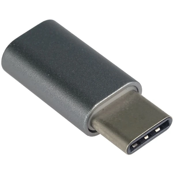 PremiumCord USB-C/MicroUSB-B redukcia čierna - Káble a redukcie - Hlavný obrázok