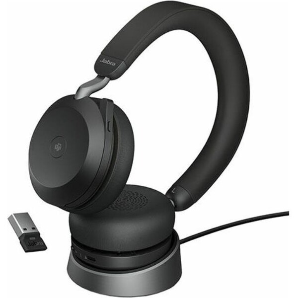 E-shop Jabra Evolve2 75 USB-A MS Teams s nabíjacím stojanom čierna