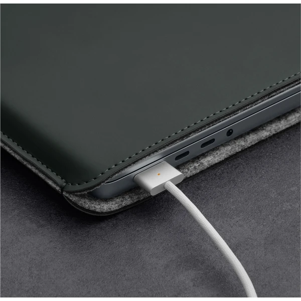Woolnut Coated PU Sleeve púzdro pre 16" MacBook Pro tmavo zelené - Puzdra - Obrázok 3BJR100501