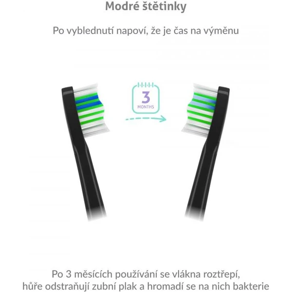TrueLife SonicBrush Compact Heads Black Standard 8 Pack - Zubné kefky - Obrázok 3CTG300401
